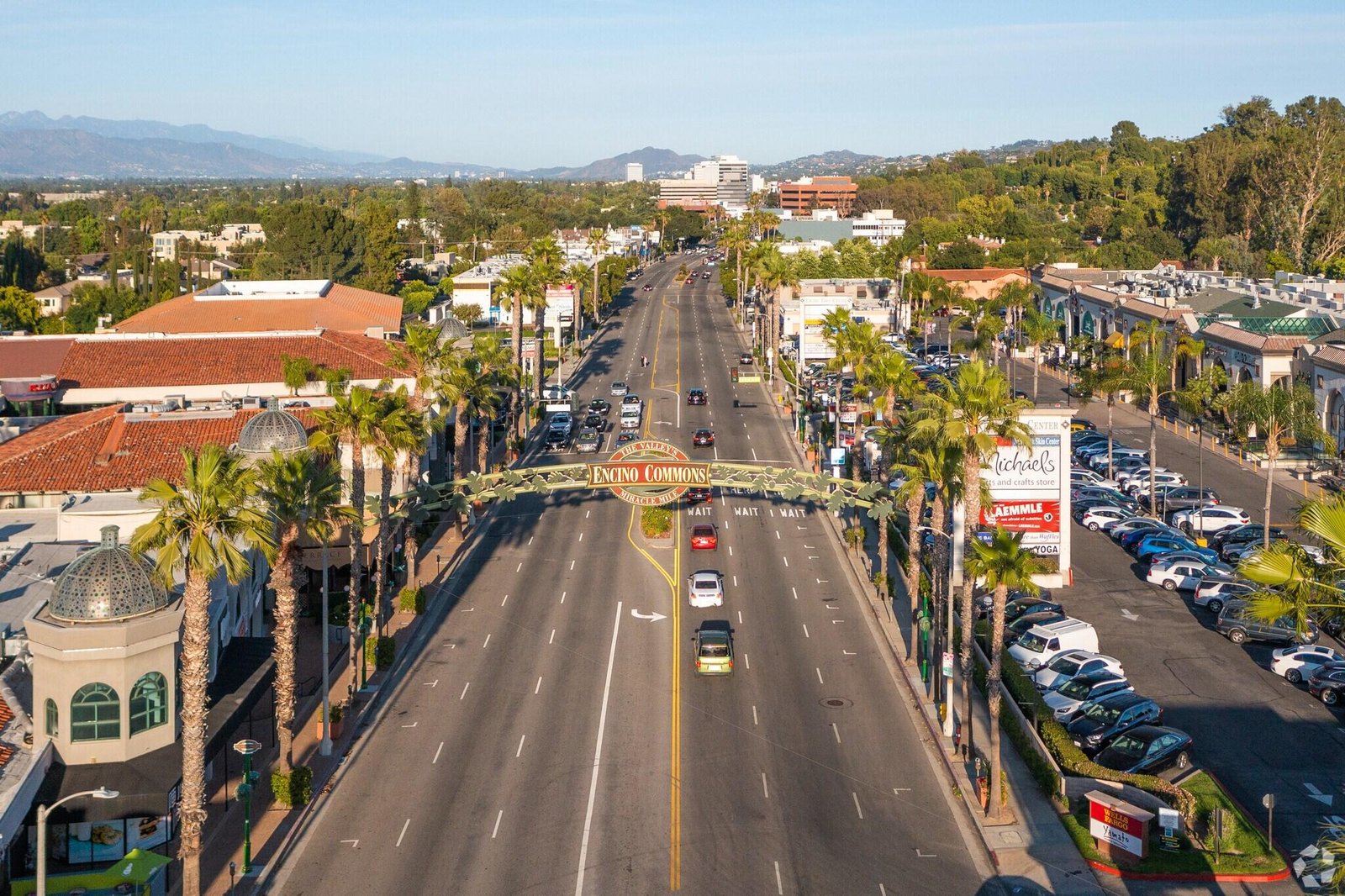 Ventura Boulevard corridor through Encino, California