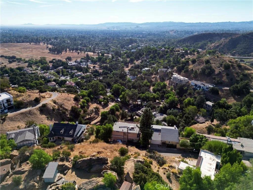 Aerial view of West Hills and the western San Fernando Valley