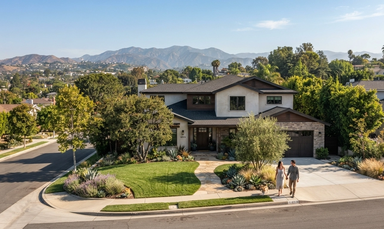 Hillside home in the San Fernando Valley