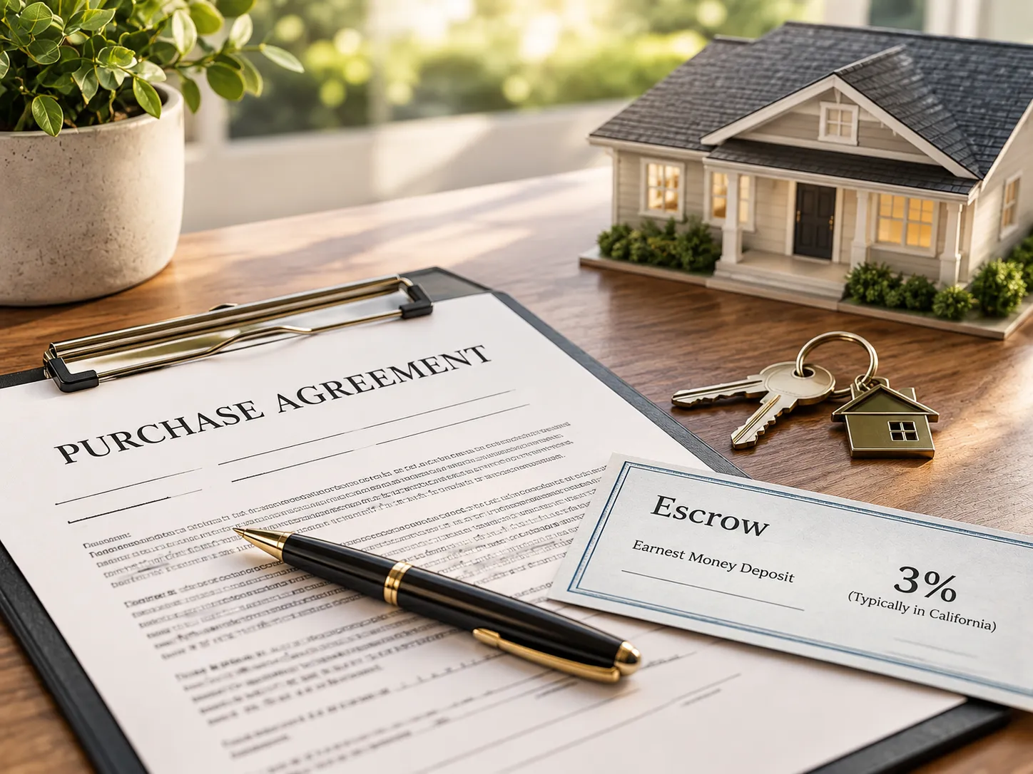 Purchase Agreement Escrow Desk Scene