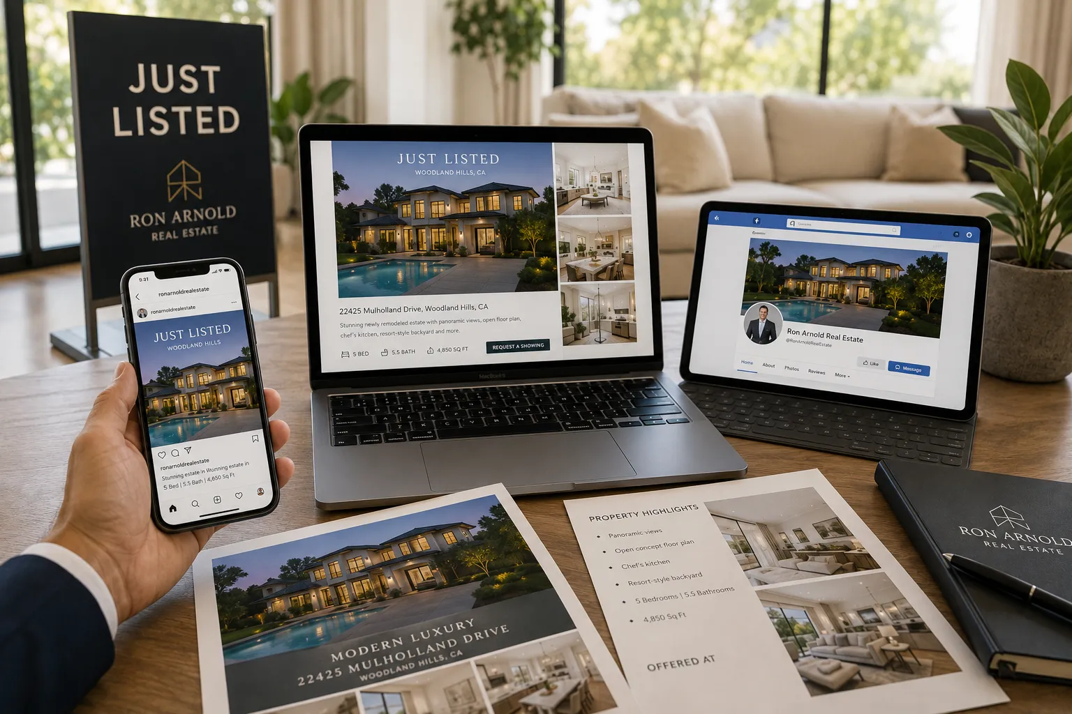 Luxury Real Estate Marketing Workspace