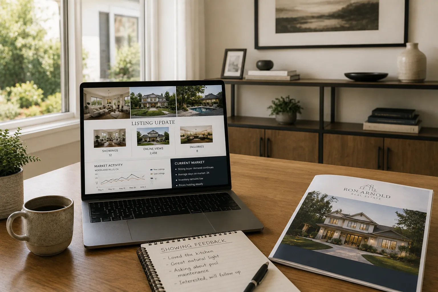 Bright Modern Real Estate Workspace
