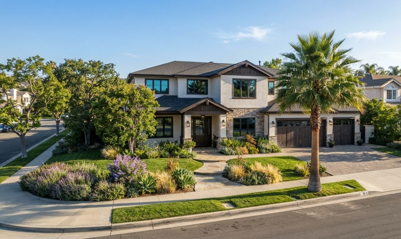 Two-story home in Woodland Hills, California